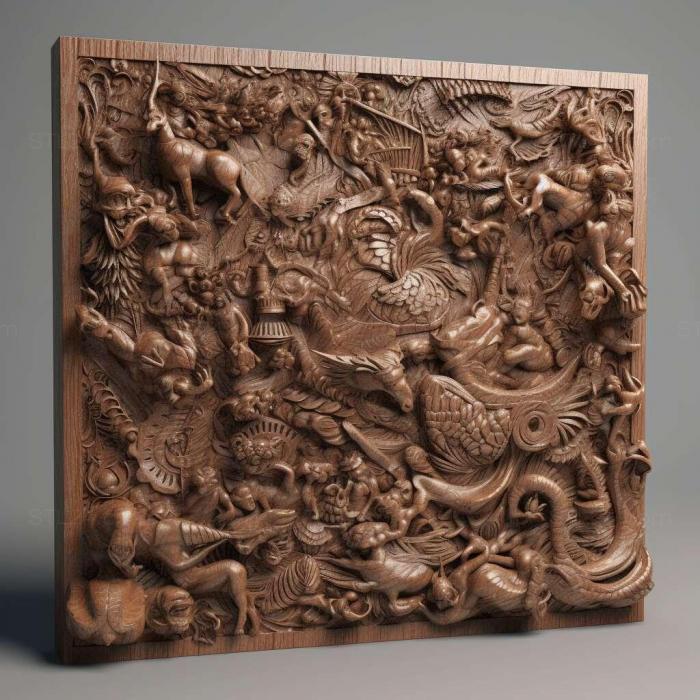 Patterns and decorations (Hoard 1, PATTERN_2453) 3D models for cnc